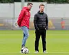 Ralf Becker und Johannes Spors auf dem Trainingsplatz
