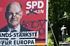Ein beschmiertes Wahlplakat der SPD – in Hamburg hat der Aufruf, AfD zu wählen, nicht richtig verfangen.