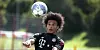 Leroy Sané bei seiner ersten Trainingseinheit als Profi von Bayern München.