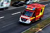 Rettungswagen im Einsatz (Symbolbild).
