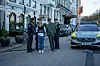 Polizei vor Hotel