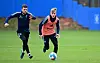 Jonas Meffert und Tommy Doyle im HSV-Training