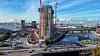 Der halbfertige Elbtower in Hamburg