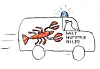 Ein Comic mit der Aufschrift „Welt Hummer Hilfe“