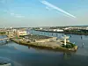 Luftaufnahme vom Baakenhöft in der HafenCity