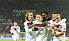 St. Pauli bejubelt den späten Ausgleich gegen Leipzig.