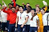 Englische Mannschaft jubelt
