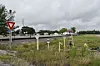 Schilder in Port Arthur warnen vor den Gas- und Öl-Pipelines.