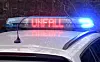 Die Leuchtschrift „Unfall“ ist auf dem Dach eines Streifenwagens zu sehen.