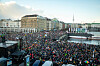 Die Demo gegen Rechts wurde wegen Überfüllung abgebrochen.