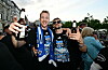 Sebastian Schonlau und Jonas Meffert auf dem HSV-Aufstiegstruck