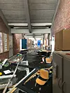 Durch die Explosion wurden weite Teile des Schulgebäudes verwüstet.