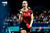 Das deutsche Tischtennis-Talent: Die 18-jähirge Annett Kaufmann.