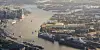 Der Blick über die Elbe in Richtung Steinwerder. Hamburg hat die neuesten Corona-Bezirkszahlen bekanntgegeben.