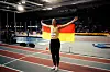Yemisi Ogunleye mit Deutschland-Fahne