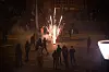 Feuerwerk zu Silvester 2019/2020 vor den Landungsbrücken.