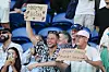 Zverev-Fans mit Plakat