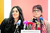Cansu Özdemir (l.) und Sabine Boeddinghaus