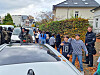 Spezialkräfte der Polizei sind an der Stadtteilschule Blankenese im Einsatz, die Schülerschaft wurde in Sicherheit gebracht.