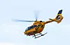 Ein ADAC Rettungshubschrauber im Einsatz.