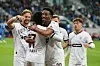 Mannschaft des FC St. Pauli feiert