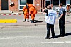 Einsatzkräfte in Chemikalienschutzanzügen