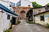Die Ruine der liberalen jüdischen Synagoge an der Poolstraße
