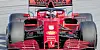 Beim Barcelona-Test fuhr Sebastian Vettel im Ferrari dem Mercedes hinterher. Der Fehler wurde erkannt, ein Umbau aber nicht rechtzeitig für den Re-Start fertig.