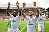 So jubelte St. Pauli nach dem Auswärtssieg im Juli 2023.