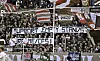 Banner für Empty Stands von Fans des FC St. Pauli am Millerntor