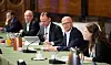 Grote, Tschentscher und Leonhard im Großen Festsaal