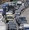 Stau auf der A7 vor dem Elbtunnel (Symbolbild).