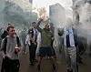 Feiernde Newcastle-Fans