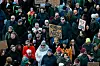 Gegen rechts: Menschen demonstrieren am Sonntag in der Hamburger Innenstadt.