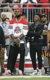 LeBron James mit seinem Sohn Bronny, dessen Herz am Montag stillstand.