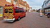 Die Feuerwehr arbeitet am Einsatzort in Brunsbüttel.
