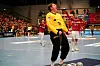 Hamburgs Torwart Robin Haug jubelt