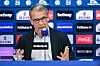 Schalke-Sportvorstand Peter Knäbel bei der Pressekonferenz nach Partie gegen den SC Paderborn