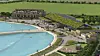 So wie auf dieser Visualisierung soll der geplante Surfpark in Stade einmal aussehen