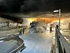 Der Lkw brannte vollständig aus.