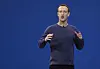 Mark Zuckerberg, Chef von Facebook/Meta hält eine Rede.