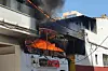 Das Restaurant „Why Not“ in der Nähe des Ballermanns steht in Flammen.