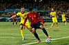 Alvaro Morata (r.) gegen Ludwig Augustinsson
