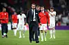 Englische Fußball-Nationalmannschaft um Trainer Gareth Southgate