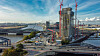 So sieht die Elbtower-Baustelle an den Elbbrücken aktuell aus.