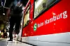 Eine S-Bahn im Hamburger Hauptbahnhof