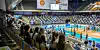 In der Max-Schmeling-Halle in Berlin wurden am Mittwochabend erstmals wieder Zuschauer empfangen.