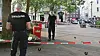 Beamte der Spurensicherung am Tatort in Harburg.