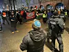 Ein Mitglied der jüdischen Gemeinde stellte sich den Demonstranten entgegen.