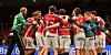 Erleichterter Jubel: Am Ende feierten die Hamburger Handballer einen 28:25-Heimsieg.